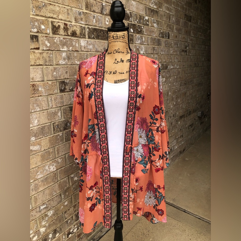 DR2 Women’s Sheer Cover up with Floral design